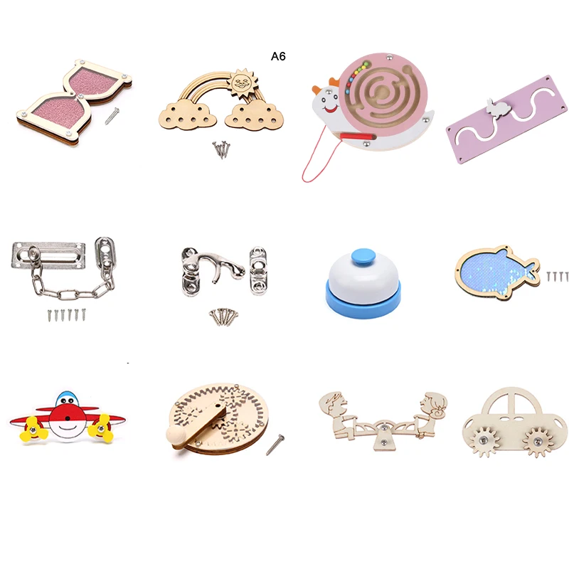Children Busy Board DIY Toys Baby Montessori Sensory Activity Board Accessories Learning Fine Motor Skill Cognition Toy Games
Children Busy Board DIY Toys Baby Montessori Sensory Activity Board Accessories Learning Fine Motor Skill Cognition Toy Games