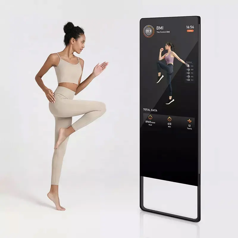 Intelligent touch screen 43inch gym interactive android wifi smart magic mirror lcd workout fitness mirror
Intelligent touch screen 43inch gym interactive android wifi smart magic mirror lcd workout fitness mirror