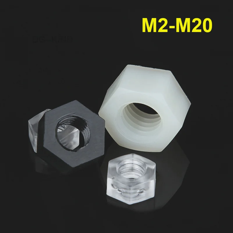 Plastic/nylon hexagonal nut, m2, 5, m3, m4, m5, m6, m8, m10, m12, m14, m16, m18, m20 hexagonal nuts, black/white/transparent
Plastic/nylon hexagonal nut, m2, 5, m3, m4, m5, m6, m8, m10, m12, m14, m16, m18, m20 hexagonal nuts, black/white/transparent