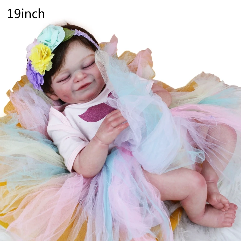 19inch Sleeping Doll Action Figure Parenting Game Toy Realistic Vinyl Caucasian Girl Baby Doll Cute Reborn with 3D Skin
19inch Sleeping Doll Action Figure Parenting Game Toy Realistic Vinyl Caucasian Girl Baby Doll Cute Reborn with 3D Skin