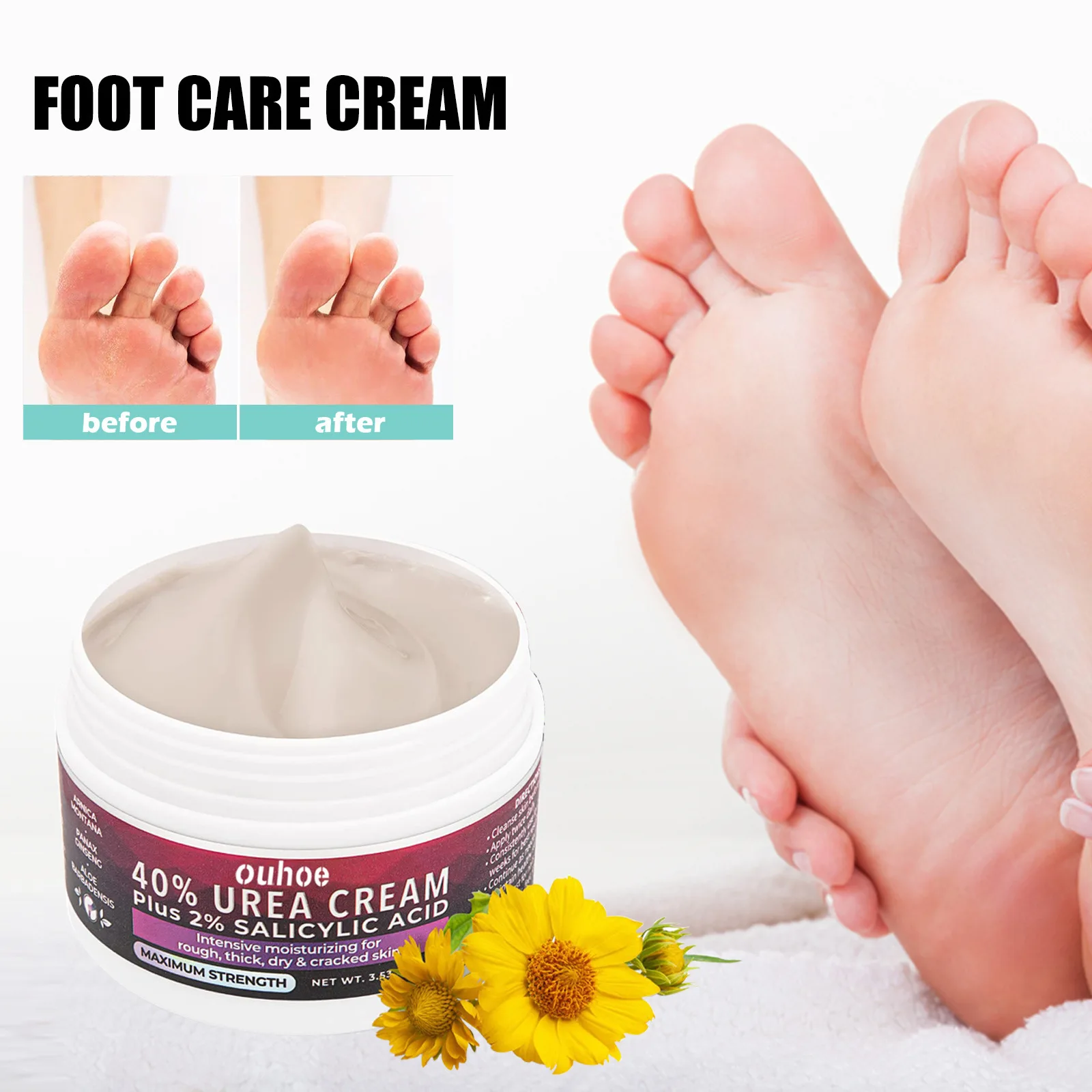 100g Foot Care Cream Moisturizes Prevents Dry Cracking Peeling Aloe And Ginseng Comfortable Chapping Exfoliating Massage
100g Foot Care Cream Moisturizes Prevents Dry Cracking Peeling Aloe And Ginseng Comfortable Chapping Exfoliating Massage
