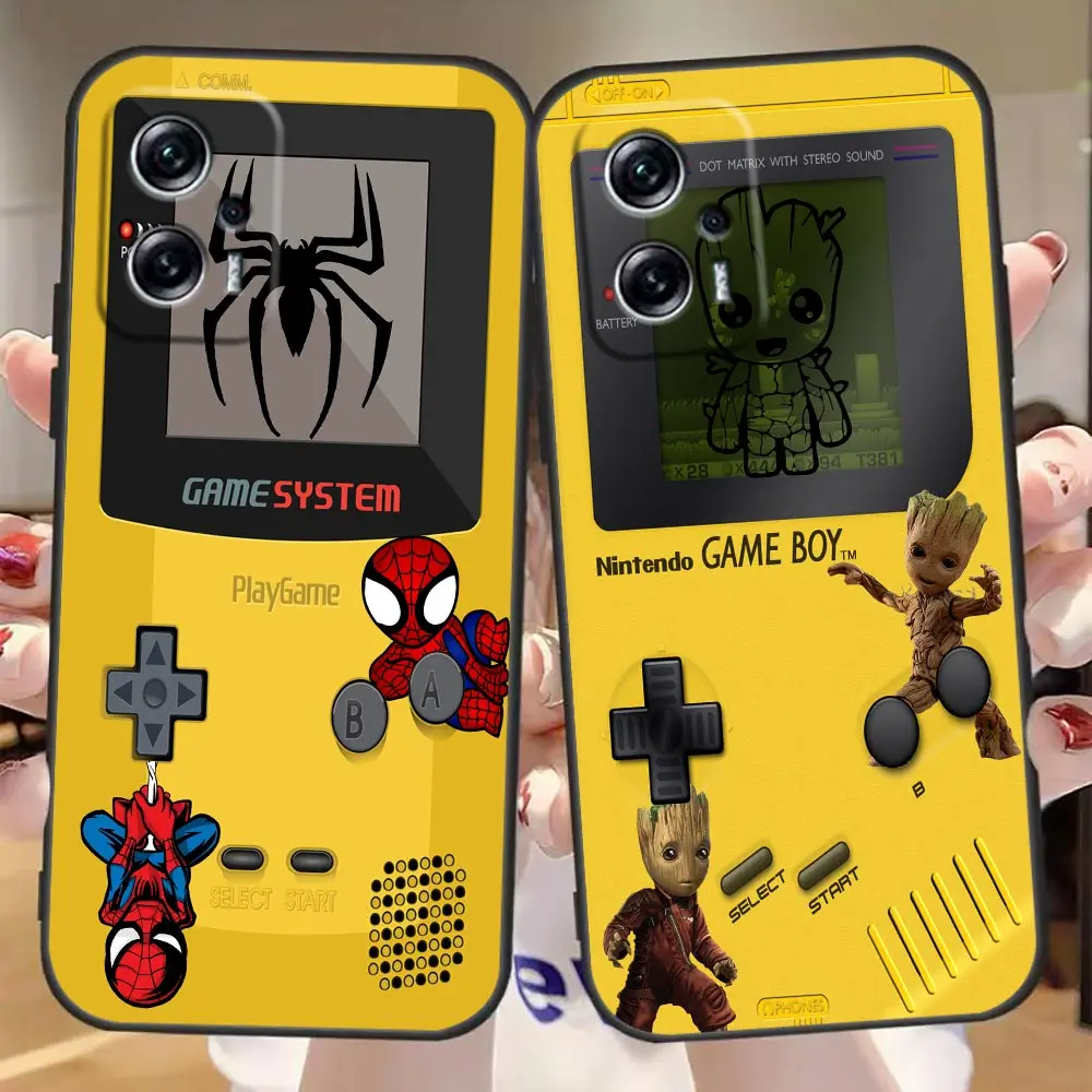 Game-Boy Marvel Heros Spider Iron Man Case For Redmi Note 11 10 9T 9S 9 8T 8 7 6 5 5A 4 3 A1 GO Pro Aprime 5G 4G Cover Funda
Game-Boy Marvel Heros Spider Iron Man Case For Redmi Note 11 10 9T 9S 9 8T 8 7 6 5 5A 4 3 A1 GO Pro Aprime 5G 4G Cover Funda