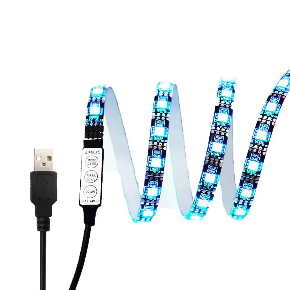 Светодиодная лента Usb, водонепроницаемая Rgb-лента, гибкая неоновая подсветка для телевизора, лампа для ПК Smd5050 5 В, светодиодная лента
Светодиодная лента Usb, водонепроницаемая Rgb-лента, гибкая неоновая подсветка для телевизора, лампа для ПК Smd5050 5 В, светодиодная лента