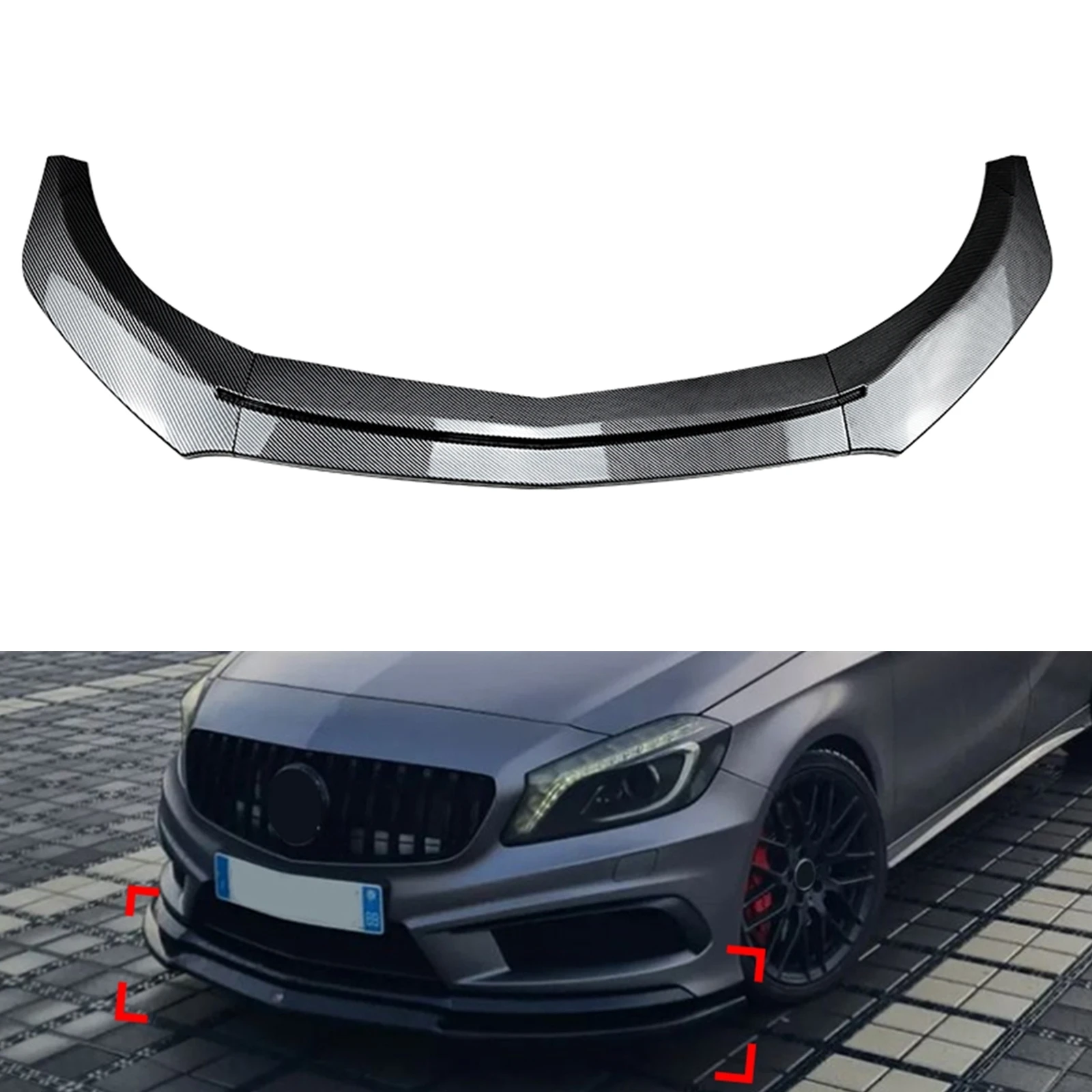For Mercedes-Benz A-Class W176 A200 A260 A45 AMG 2013-2018 Hatchback Only Front Bumper Spoiler Lip Car Lower Splitter Blade Kit
For Mercedes-Benz A-Class W176 A200 A260 A45 AMG 2013-2018 Hatchback Only Front Bumper Spoiler Lip Car Lower Splitter Blade Kit