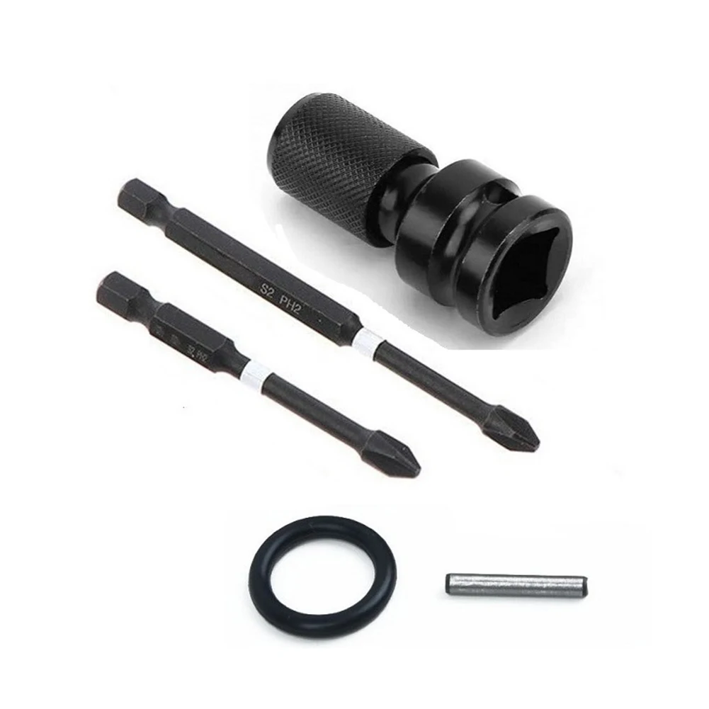 1/2 Square Drive To 1/4 Hex Ratchet Socket Converter Adapter Impact Tool Kits Chromium-vanadium Steel PH2 Impact Bit 50*23*18mm
1/2 Square Drive To 1/4 Hex Ratchet Socket Converter Adapter Impact Tool Kits Chromium-vanadium Steel PH2 Impact Bit 50*23*18mm