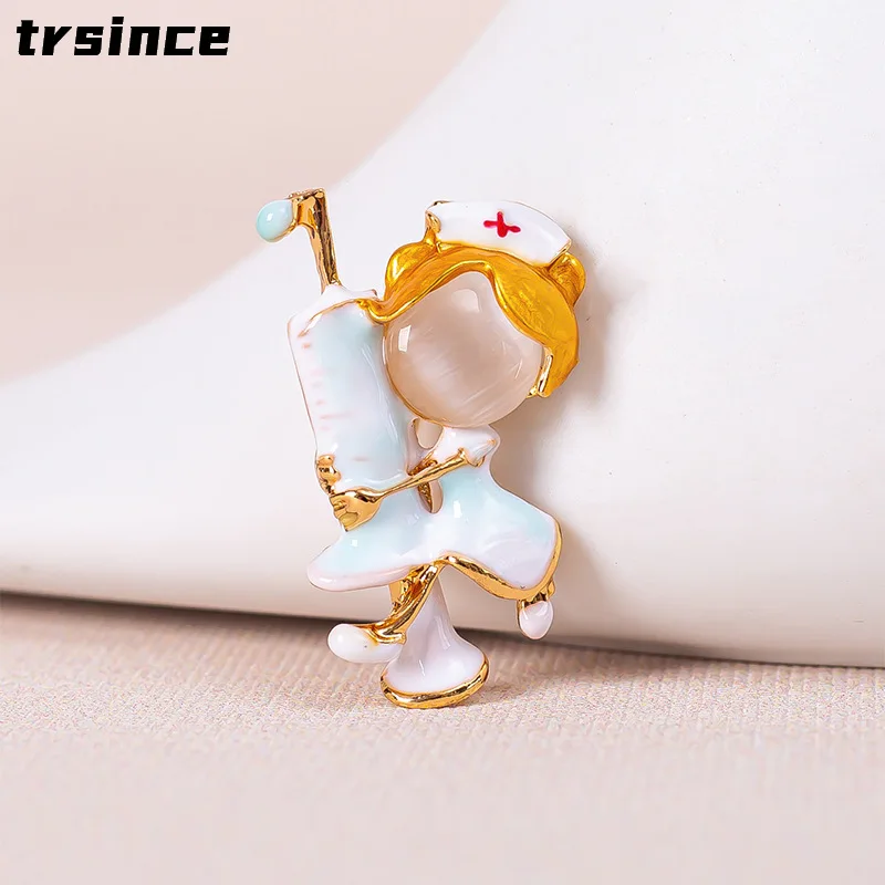 Cute Nurse Syringe Enamel Brooch Jewelry White Angel Brooch Metal Pins for Doctor Student Lapel Backpack Jewelry
Cute Nurse Syringe Enamel Brooch Jewelry White Angel Brooch Metal Pins for Doctor Student Lapel Backpack Jewelry