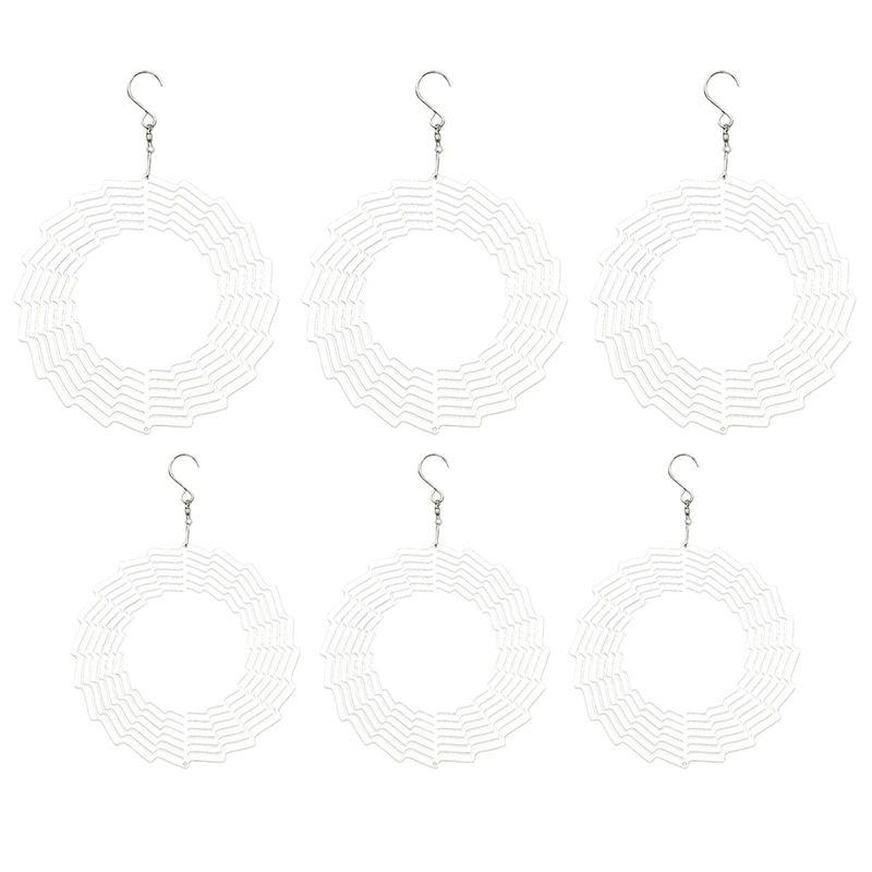 6Pack 10Inch/8Inch Sublimation Wind Spinner Blanks 3D Wind Spinners Hanging Wind Spinners Spiral For Indoor Garden
6Pack 10Inch/8Inch Sublimation Wind Spinner Blanks 3D Wind Spinners Hanging Wind Spinners Spiral For Indoor Garden