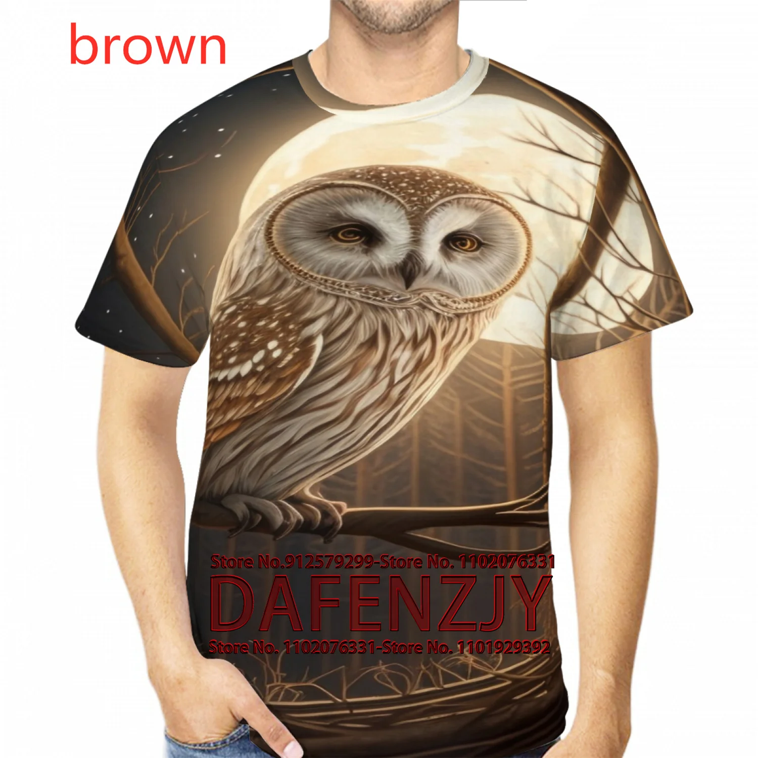 Cool Owl 3D Print Men's/Women's T-shirts Summer Loose Casual Streetwear O-Neck Short Sleeve Tops Tees
Cool Owl 3D Print Men's/Women's T-shirts Summer Loose Casual Streetwear O-Neck Short Sleeve Tops Tees