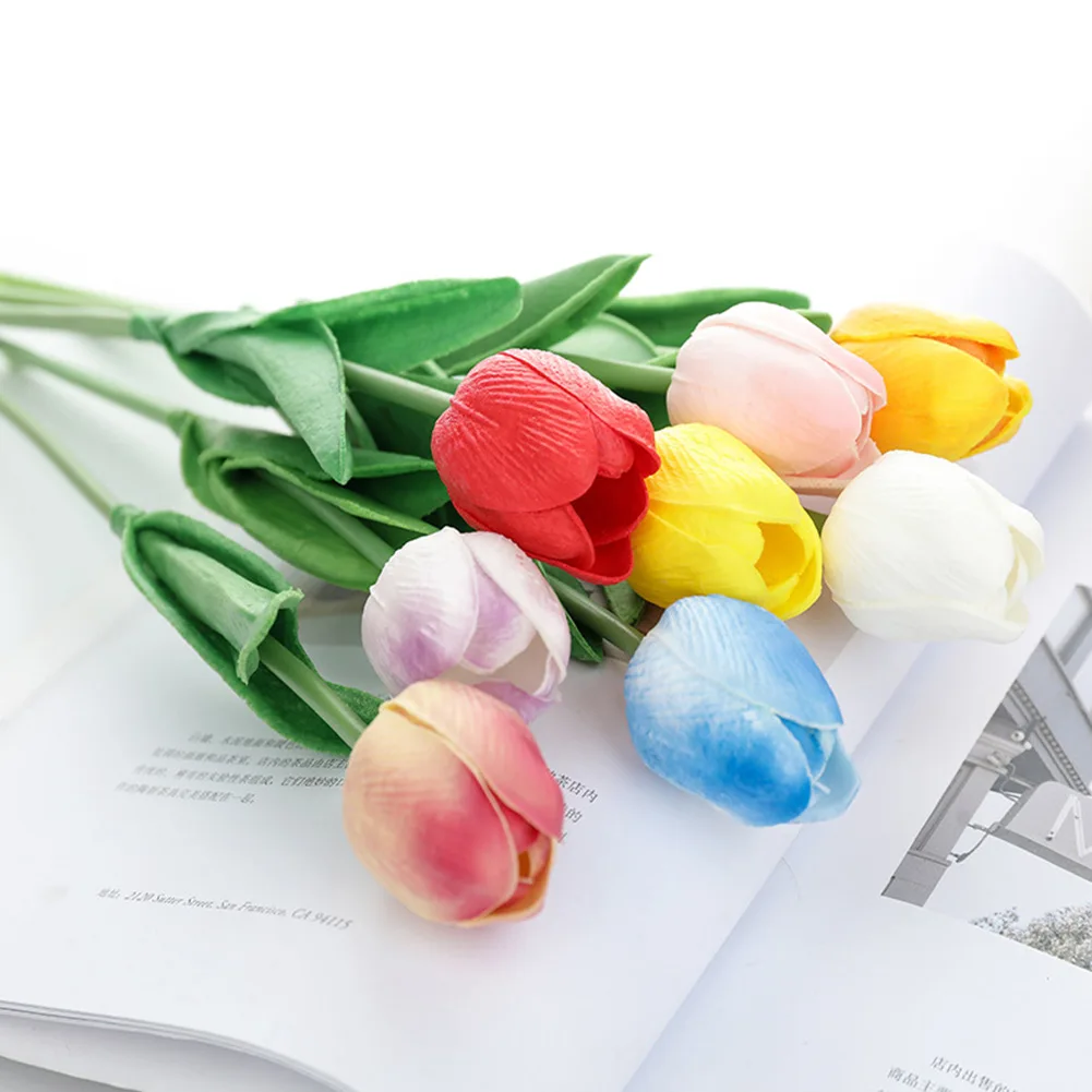 5pcs/set Simulation Tulip Artificial Flowers PU Wedding Home Garden Party Room Bouquet Decoration No Vase 31cm
5pcs/set Simulation Tulip Artificial Flowers PU Wedding Home Garden Party Room Bouquet Decoration No Vase 31cm