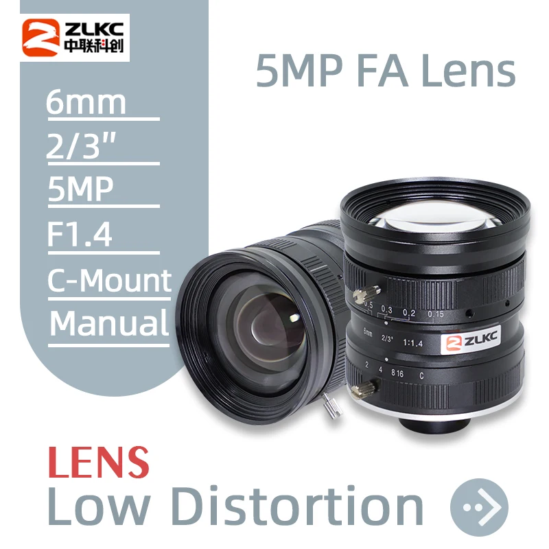 ZLKC HM0614MP5 объектив камеры 6 мм 5 Мп 
ZLKC HM0614MP5 объектив камеры 6 мм 5 Мп