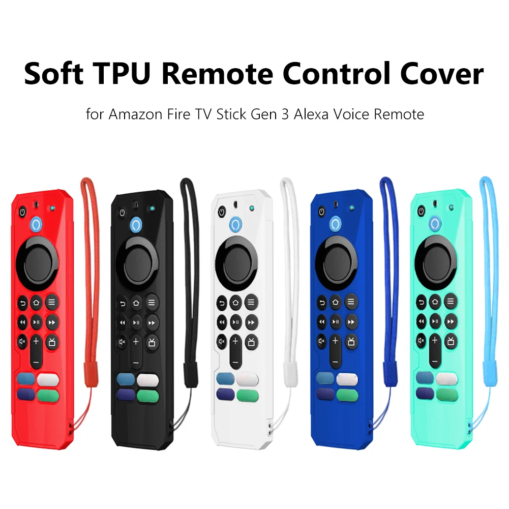 Soft Protective Case with Lanyard TPU Controller Case Anti Slip Protective Sleeve Replacement for Amazon Alexa Voice Remote 2021
Soft Protective Case with Lanyard TPU Controller Case Anti Slip Protective Sleeve Replacement for Amazon Alexa Voice Remote 2021