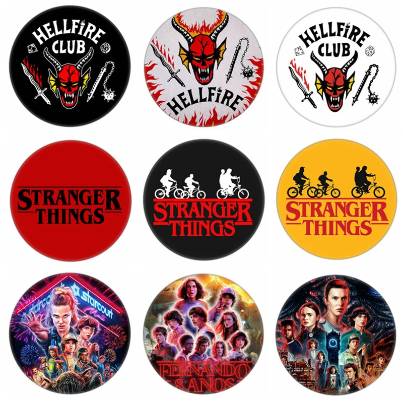 Round Stranger Things Hellfire Club Badges Brooches Eddie Munson Pins Brooch for Backpack Clothes Lapel Pin Vintage Jewelry Gift
Round Stranger Things Hellfire Club Badges Brooches Eddie Munson Pins Brooch for Backpack Clothes Lapel Pin Vintage Jewelry Gift