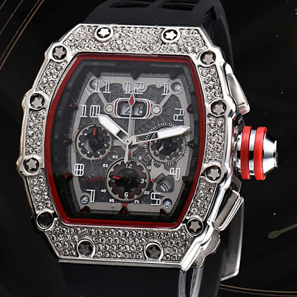 Мужские Водонепроницаемые блестящие часы в стиле хип-хоп
Мужские Водонепроницаемые блестящие часы в стиле хип-хоп
