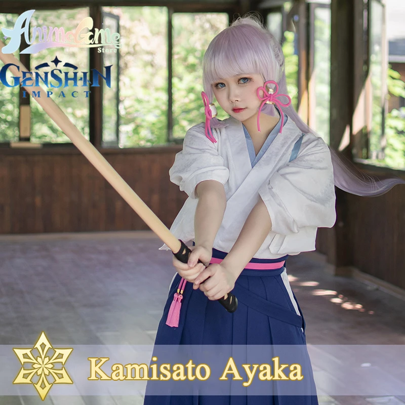 In Stock Anime Genshin Impact Kamisato Ayaka Kimono Cosplay Costume Game Restored Ayaka COS Kimono Dress Costume Wig Clogs Suit
In Stock Anime Genshin Impact Kamisato Ayaka Kimono Cosplay Costume Game Restored Ayaka COS Kimono Dress Costume Wig Clogs Suit