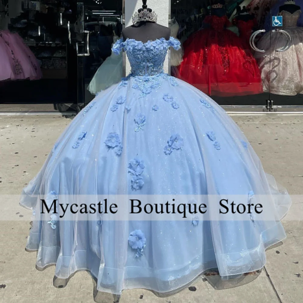 Sky Blue Quinceanera Dresses 2023 Off Shoulder Ball Gown Corset Sweet 16 Dress Birthday Party Dress Vestidos De 15 Quinceañera
Sky Blue Quinceanera Dresses 2023 Off Shoulder Ball Gown Corset Sweet 16 Dress Birthday Party Dress Vestidos De 15 Quinceañera