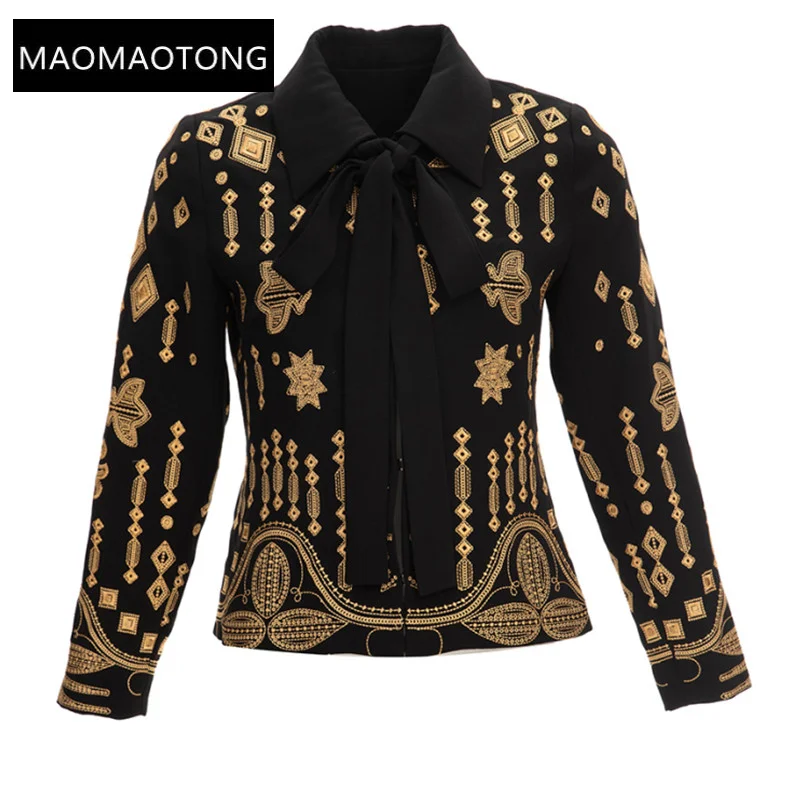 2022 Luxury Designer Runway Elegant Autumn Winter Jackets Coat Women's Long sleeve Embroidery Fashion Vintage Balck Overcoat
2022 Luxury Designer Runway Elegant Autumn Winter Jackets Coat Women's Long sleeve Embroidery Fashion Vintage Balck Overcoat