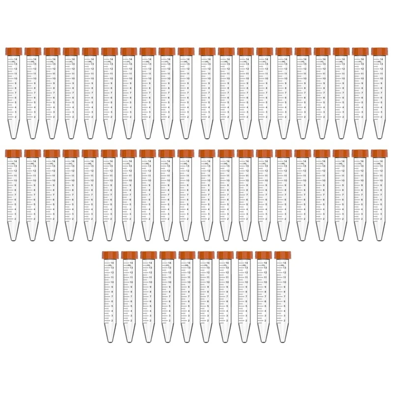 15ML Transparent Centrifuge Tube 50 Pcs Sterile Tubes With Leak-Proof Screw Caps,Conical Tubes With Graduations In Black
15ML Transparent Centrifuge Tube 50 Pcs Sterile Tubes With Leak-Proof Screw Caps,Conical Tubes With Graduations In Black
