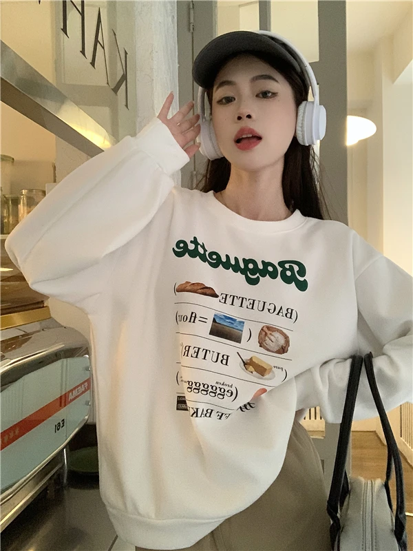 Women Autumn Thin Sweatshirts Women's Round Neck Letter Print Harajuku Sweatshirts Streetwear Long Sleeved Y2k Tops Pullover
Women Autumn Thin Sweatshirts Women's Round Neck Letter Print Harajuku Sweatshirts Streetwear Long Sleeved Y2k Tops Pullover