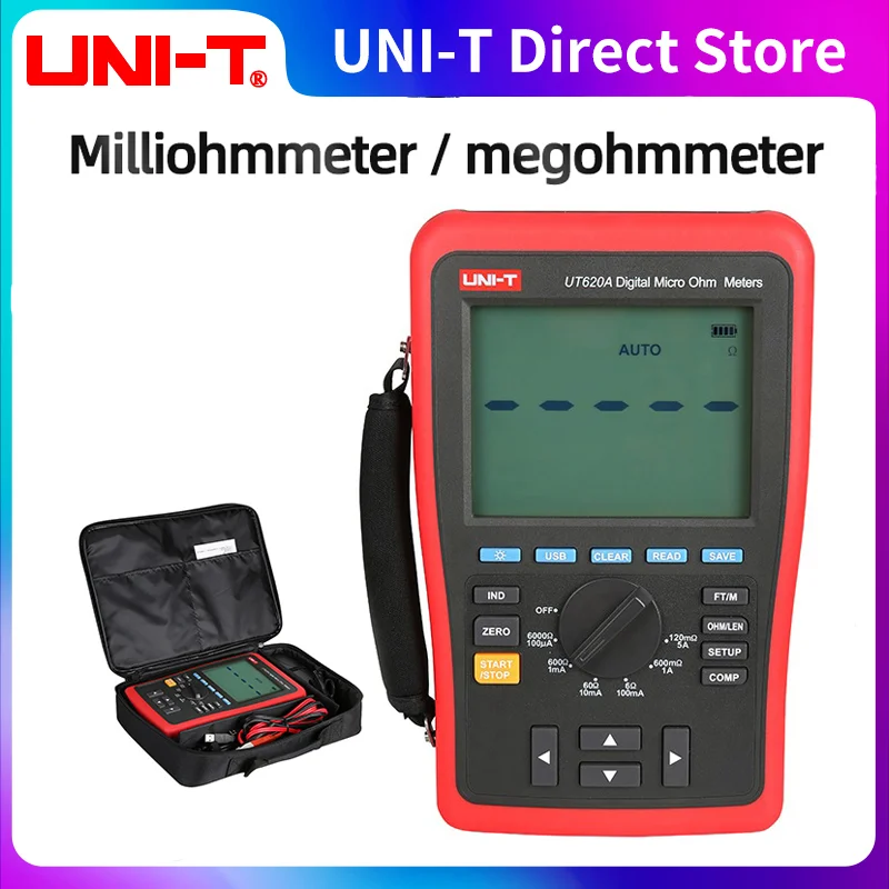 UT620A Digital Micro Ohm Meter Resistance Meter 60000 Counts 6.0000K ohm with High/Low Limit USBAnd BackLight
UT620A Digital Micro Ohm Meter Resistance Meter 60000 Counts 6.0000K ohm with High/Low Limit USBAnd BackLight