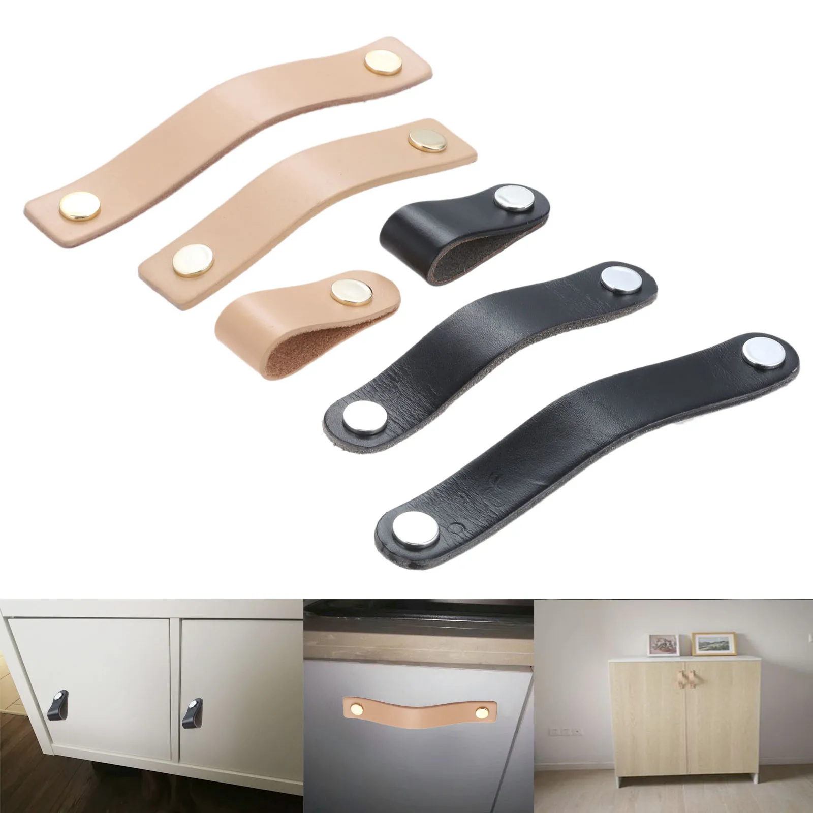 1Pc Leather Single hole/96/128mm Pull Knobs Door Knobs Furniture Cabinet Chest Drawer Suitcase Handle Furniture Hardware
1Pc Leather Single hole/96/128mm Pull Knobs Door Knobs Furniture Cabinet Chest Drawer Suitcase Handle Furniture Hardware