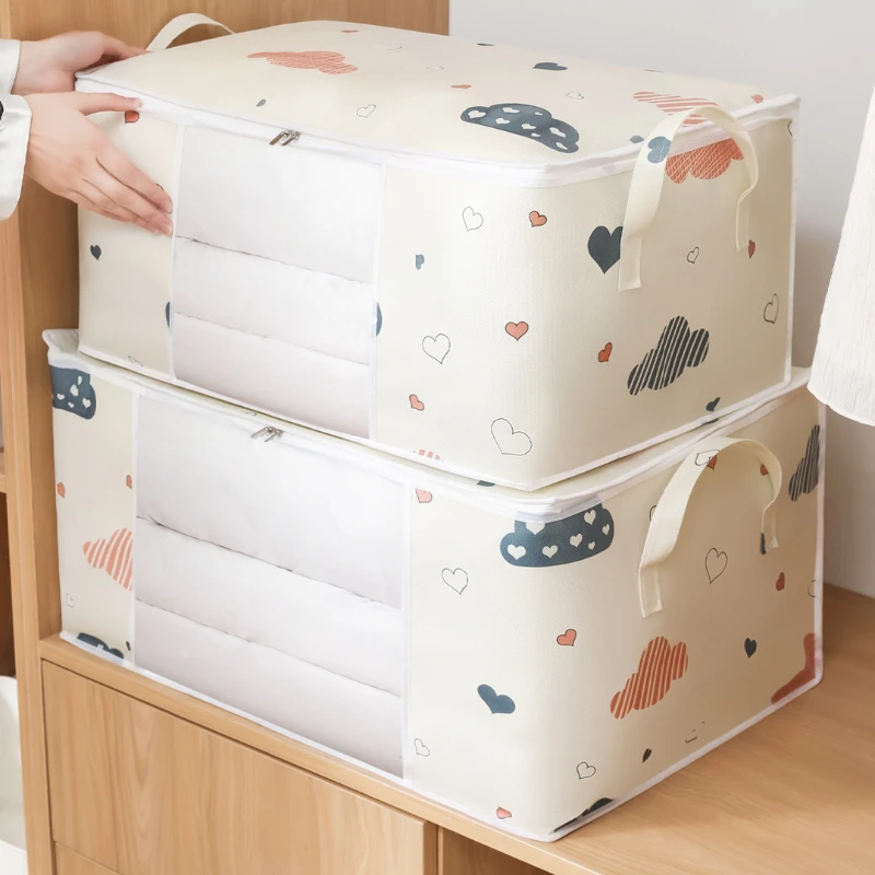 Quilt Clothes Storage Bag with Handle Multifunctional Dustproof Quilt Bag Household Moving Packing Bag Organizer Bag Storage Box
Quilt Clothes Storage Bag with Handle Multifunctional Dustproof Quilt Bag Household Moving Packing Bag Organizer Bag Storage Box