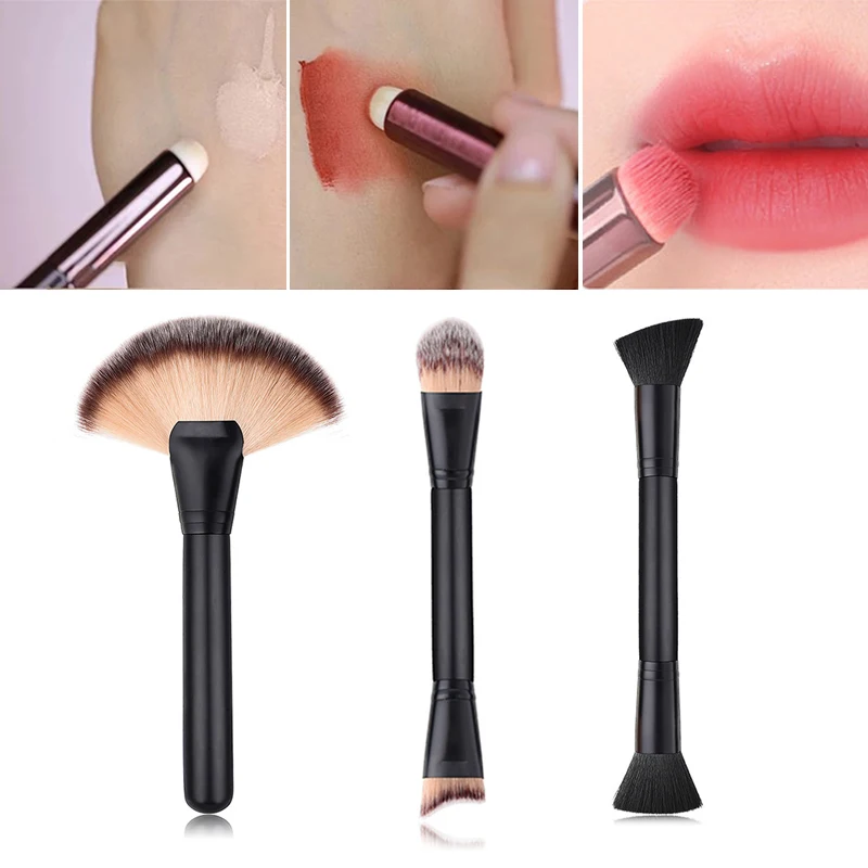 Foundation Brush Eye Shadow Fan Shape Brush Wooden Handle Brush Dual-headed Makeup Tools Makeup Instruments For Women Cosmetics
Foundation Brush Eye Shadow Fan Shape Brush Wooden Handle Brush Dual-headed Makeup Tools Makeup Instruments For Women Cosmetics