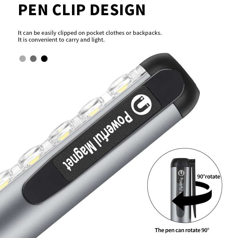Mini LED Flashlight Professional Torch with Clip Magnet Work Light USB Rechargeable Lantern Suitable for Doctors Home
Mini LED Flashlight Professional Torch with Clip Magnet Work Light USB Rechargeable Lantern Suitable for Doctors Home