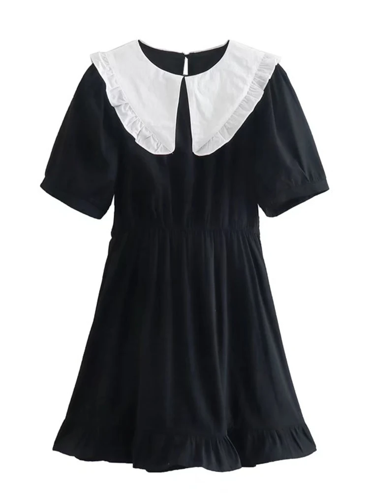 YENKYE 2022 Fashion Women Hit Color Peter Pan Collar Dress Puff Sleeve A-line Short Ladies Vintage Dress Summer Vestido
YENKYE 2022 Fashion Women Hit Color Peter Pan Collar Dress Puff Sleeve A-line Short Ladies Vintage Dress Summer Vestido