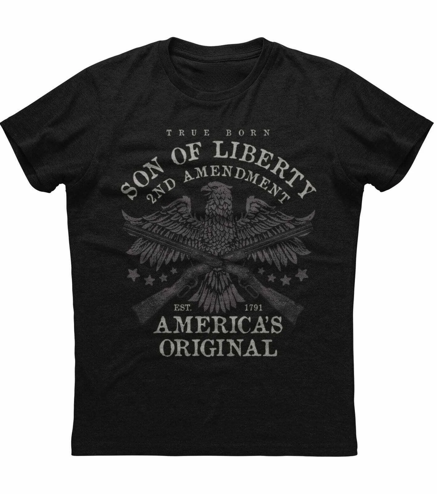Футболка мужская патриотическая с принтом Sons of Liberty Eagle Gun, 100% хлопок, с круглым вырезом и коротким рукавом
Футболка мужская патриотическая с принтом Sons of Liberty Eagle Gun, 100% хлопок, с круглым вырезом и коротким рукавом