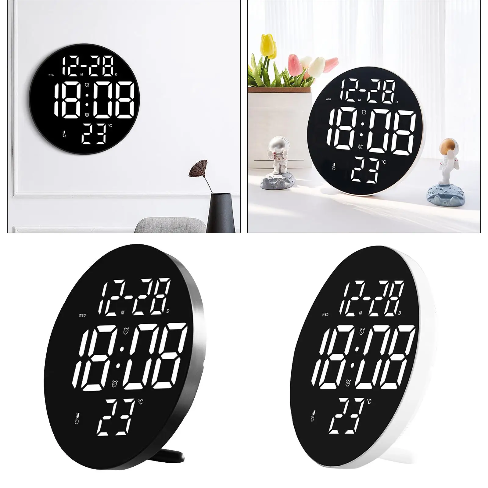 Large LED Clock Electronic Clock Adjustable Brightness Digital Clock for Bedroom Dining Room Home Decoration
Large LED Clock Electronic Clock Adjustable Brightness Digital Clock for Bedroom Dining Room Home Decoration