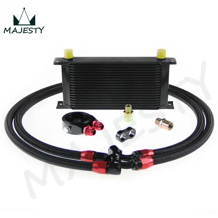 19 ROW AN-10AN UNIVERSAL ENGINE TRANSMISSION OIL COOLER BLACK british type+ FILTER adapter KIT black
19 ROW AN-10AN UNIVERSAL ENGINE TRANSMISSION OIL COOLER BLACK british type+ FILTER adapter KIT black