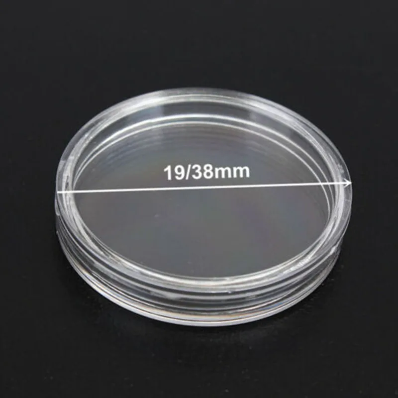 100pcs Coin capsules 38mm Accessories Clear Collection Round Storage Transparent Box Holder Plastic Protection
100pcs Coin capsules 38mm Accessories Clear Collection Round Storage Transparent Box Holder Plastic Protection