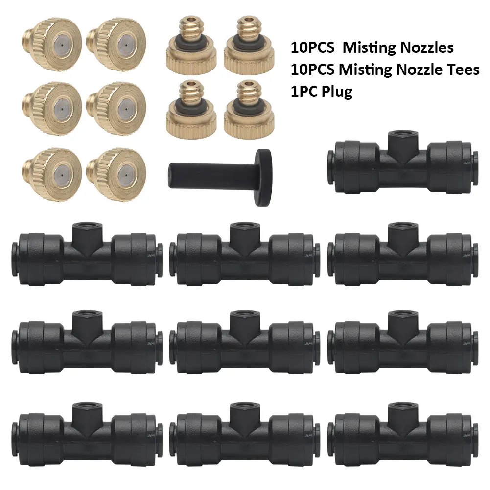 Greenhouse Plant Slip-Lok Irrigation Garden Outdoor Atomizing Misting Nozzles Kit Cooling System Sprinkler Low Pressure Plug
Greenhouse Plant Slip-Lok Irrigation Garden Outdoor Atomizing Misting Nozzles Kit Cooling System Sprinkler Low Pressure Plug