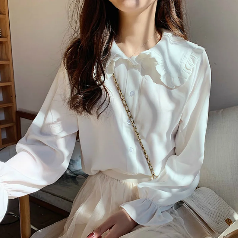 Shirts Women Pure Fresh Simple Leisure Popular Sweet Girls Spring New Arrival Kawaii Blouses Holiday Female Clothes Preppy Style
Shirts Women Pure Fresh Simple Leisure Popular Sweet Girls Spring New Arrival Kawaii Blouses Holiday Female Clothes Preppy Style