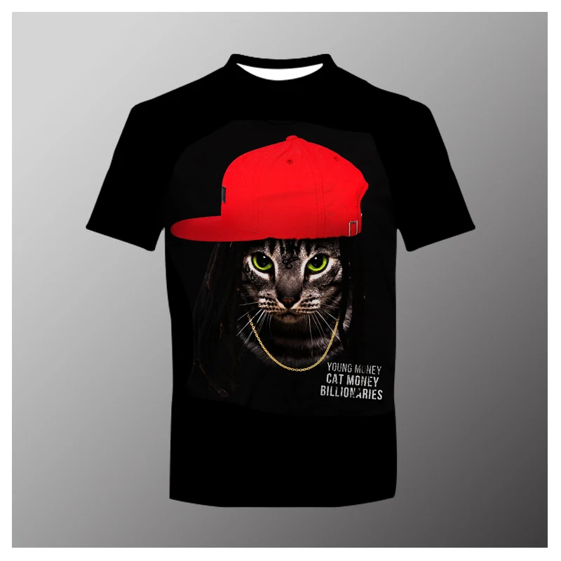American Alice Cheshire Cartoon Cat Anime Couple Summer Oversized 3D Animal Print O-Neck Short Sleeve Streetwear Men's T-shirt
American Alice Cheshire Cartoon Cat Anime Couple Summer Oversized 3D Animal Print O-Neck Short Sleeve Streetwear Men's T-shirt