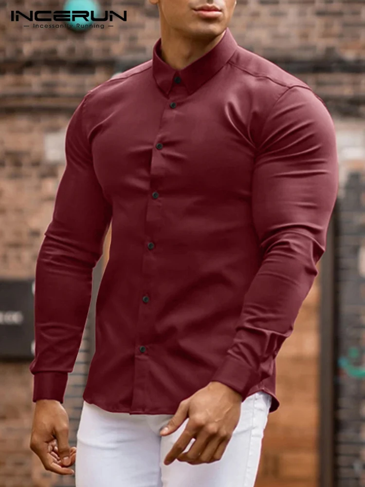 Fashion Men Casual Shirt Solid Color Lapel Streetwear Long Sleeve Button Fitness Men Clothing 2022 Brand Camisas S-5XL INCERUN
Fashion Men Casual Shirt Solid Color Lapel Streetwear Long Sleeve Button Fitness Men Clothing 2022 Brand Camisas S-5XL INCERUN