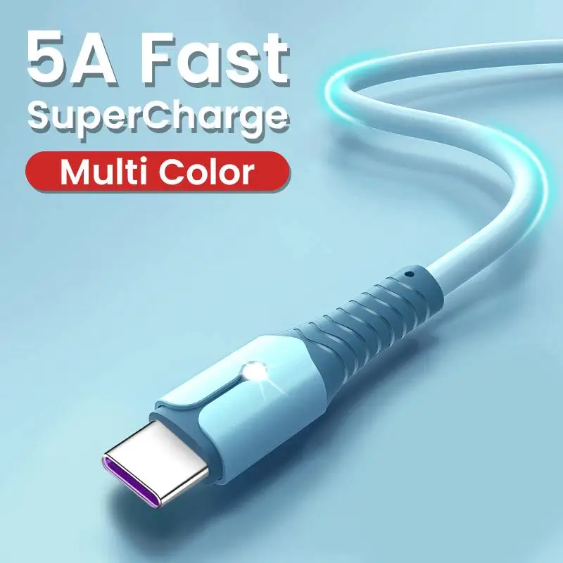 Кабель USB Type-C 5A для быстрой зарядки и передачи данных, провод из жидкого силикона Micro USB для iPhone 13, 12, 11 Pro, Xiaomi 12
Кабель USB Type-C 5A для быстрой зарядки и передачи данных, провод из жидкого силикона Micro USB для iPhone 13, 12, 11 Pro, Xiaomi 12
