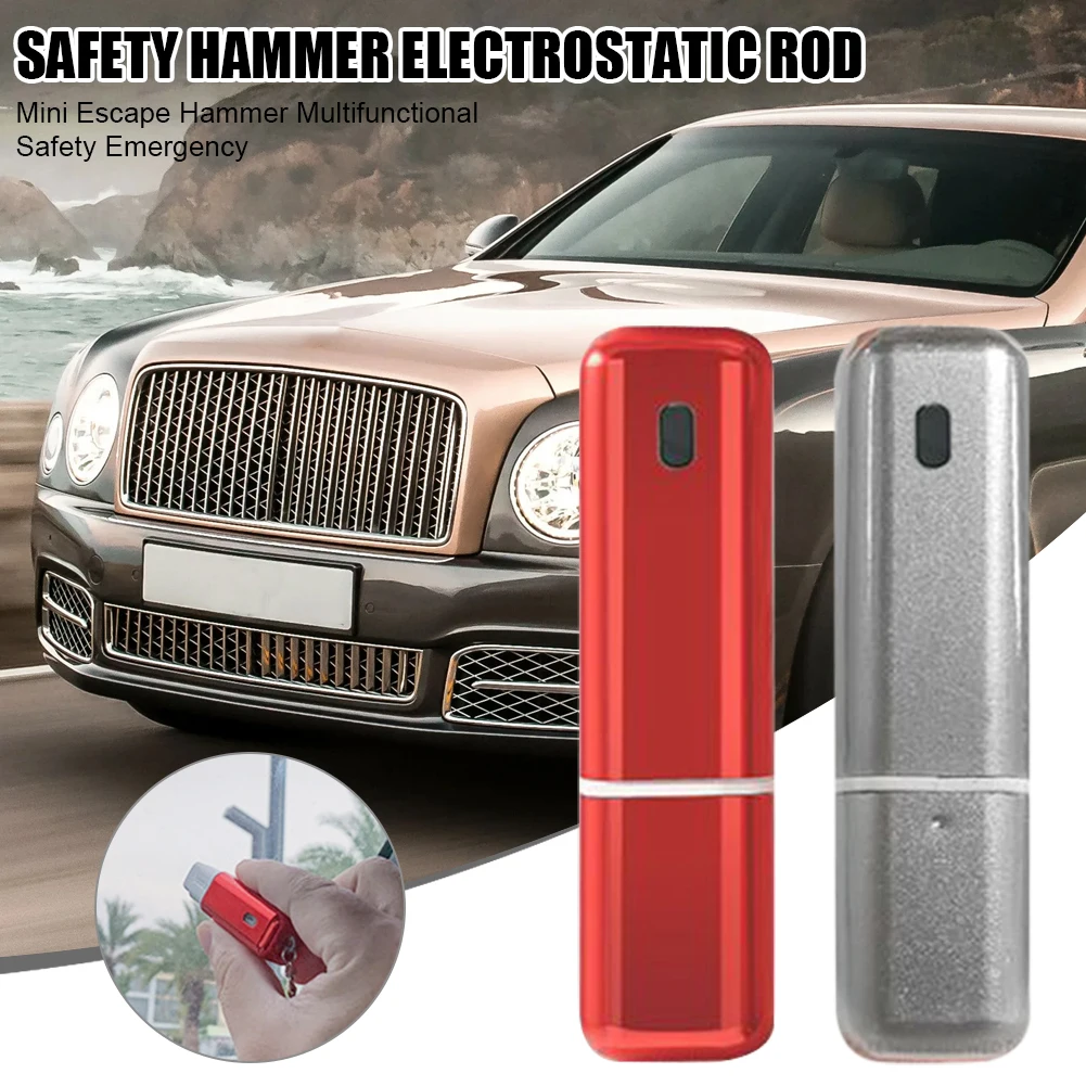 Fashion 2 In 1 Portable Anti-static Rod Car Body Static Eliminator Discharger with Safety Hammer Emergency Window Breaker Tools
Fashion 2 In 1 Portable Anti-static Rod Car Body Static Eliminator Discharger with Safety Hammer Emergency Window Breaker Tools
