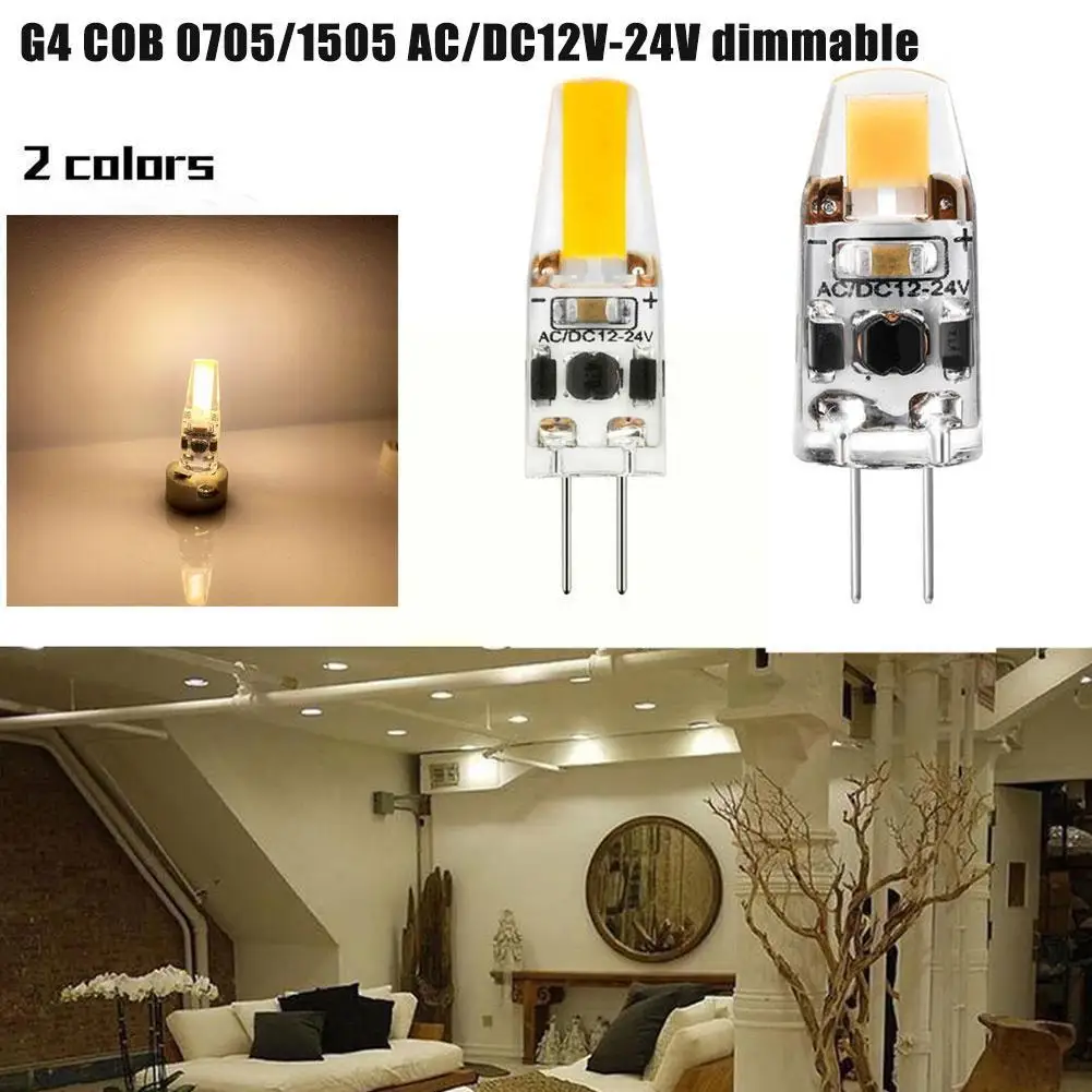 

Ac/dc12v-24v G4 Led Sapphire Cob Lamp Bulb 360 Beam Halogen Source Spotlight Lamp Chandelier Angle Replace Halogen Replaces Z7u3