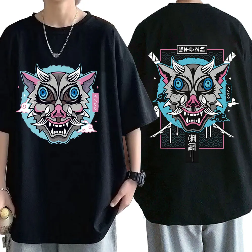 Anime Demon Slayer T Shirt Kimetsu No Yaiba Hashibira Inosuke T-Shirt Summer Casual 100% Cotton Short Sleeve T Shirts Couples
Anime Demon Slayer T Shirt Kimetsu No Yaiba Hashibira Inosuke T-Shirt Summer Casual 100% Cotton Short Sleeve T Shirts Couples