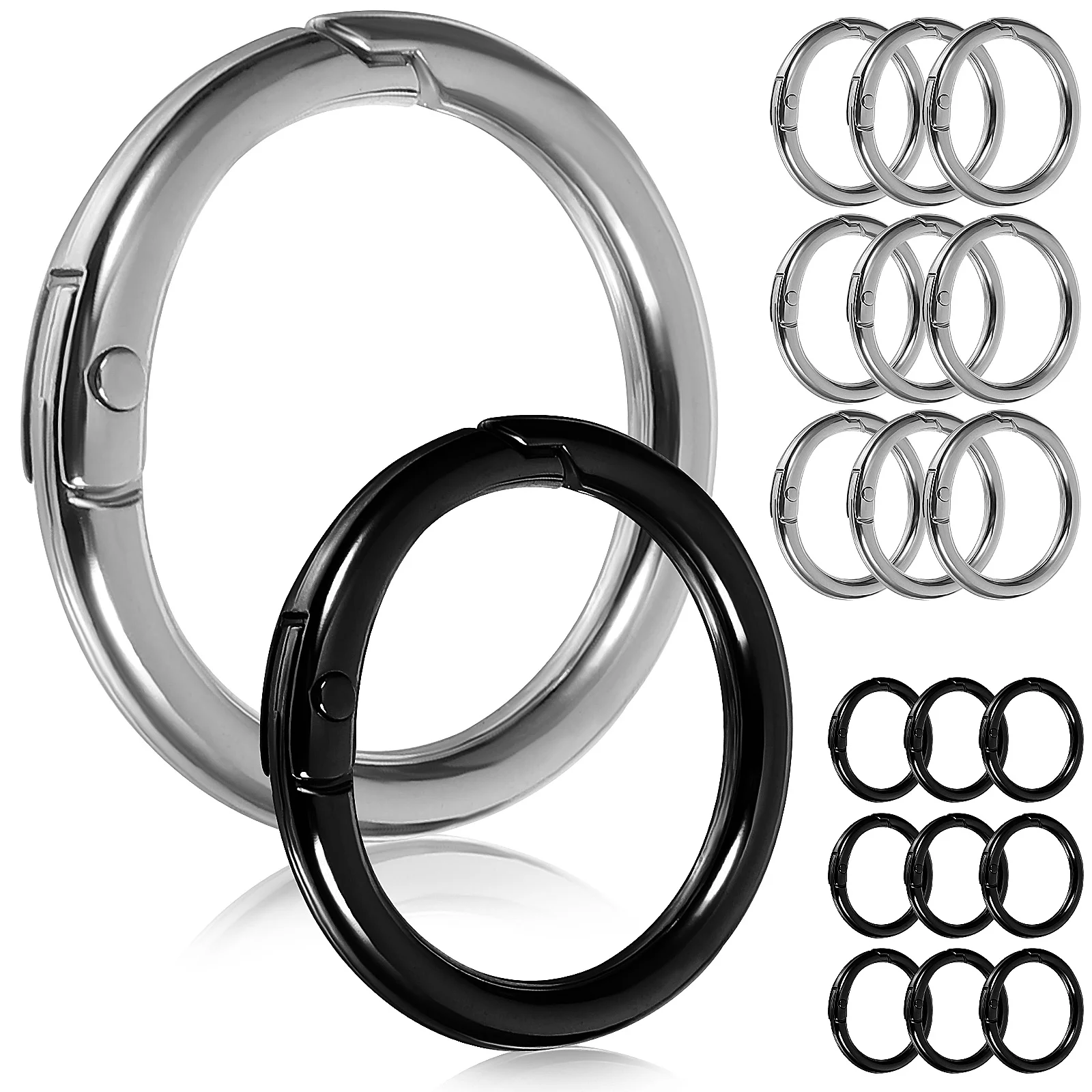20 Pcs Key Chain Rings Binder Carabiner Bag Buckles Spring O-ring Clips Rope Jewelry Making Tiny Small
20 Pcs Key Chain Rings Binder Carabiner Bag Buckles Spring O-ring Clips Rope Jewelry Making Tiny Small