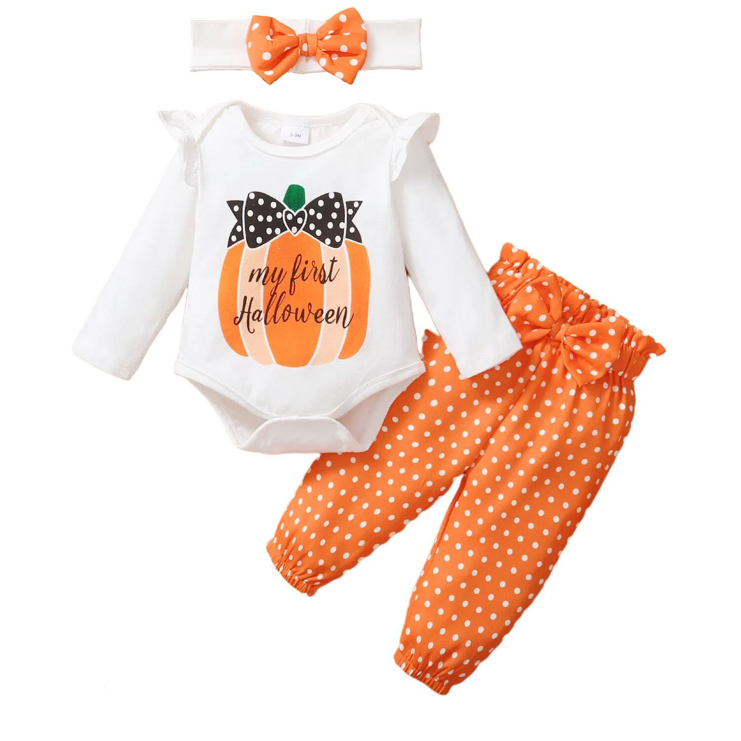 My First Halloween Outfits 2022 New Arrivals Long Sleeved Rompers + Dot Pants + Headbands 3PCS Infant Clothing Kids Bebes Suits 
My First Halloween Outfits 2022 New Arrivals Long Sleeved Rompers + Dot Pants + Headbands 3PCS Infant Clothing Kids Bebes Suits