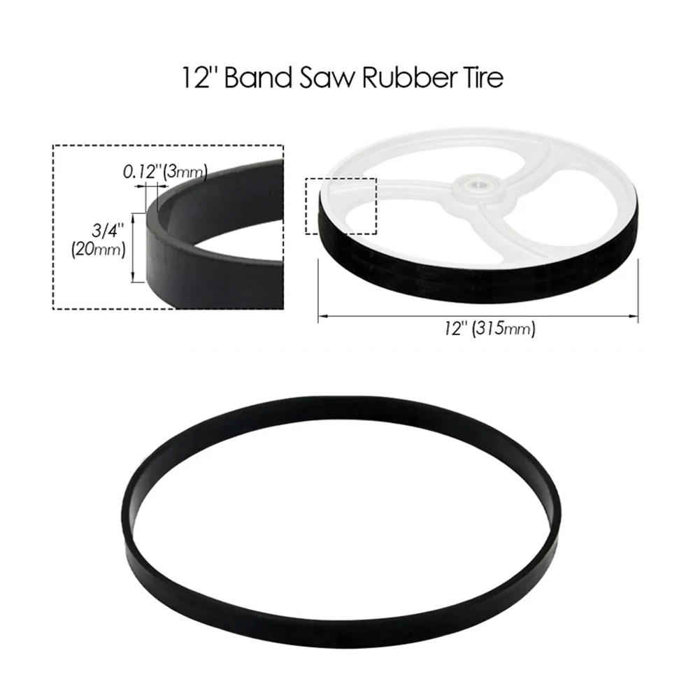 8-14 Inch Saw Rubber Band Saw Scroll Wheel Rubber Ring Band Woodworking Spare Parts Anti-skid Anti-Noising Woodworking Part
8-14 Inch Saw Rubber Band Saw Scroll Wheel Rubber Ring Band Woodworking Spare Parts Anti-skid Anti-Noising Woodworking Part