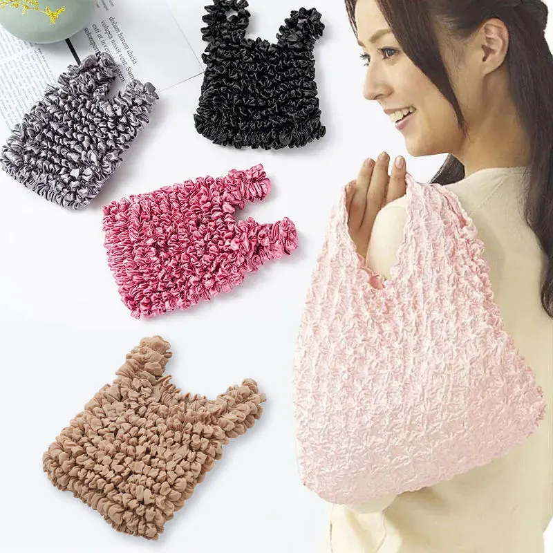 Magic Shopping Bags Expansion Fold Pleated Flexible Stretch Mini Bag Large Capacity Handbag Bubble Elastic Portable Tote Daily
Magic Shopping Bags Expansion Fold Pleated Flexible Stretch Mini Bag Large Capacity Handbag Bubble Elastic Portable Tote Daily