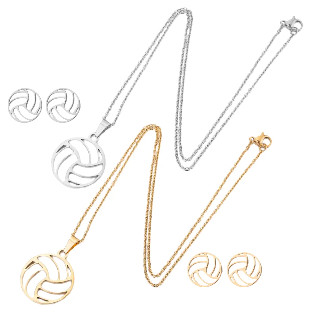 Sweater Chain Neck Hanging Ornament Pendant Necklace Volleyball Shape Novel Earring Gift Decorative Necklaces Gold Earrings
Sweater Chain Neck Hanging Ornament Pendant Necklace Volleyball Shape Novel Earring Gift Decorative Necklaces Gold Earrings