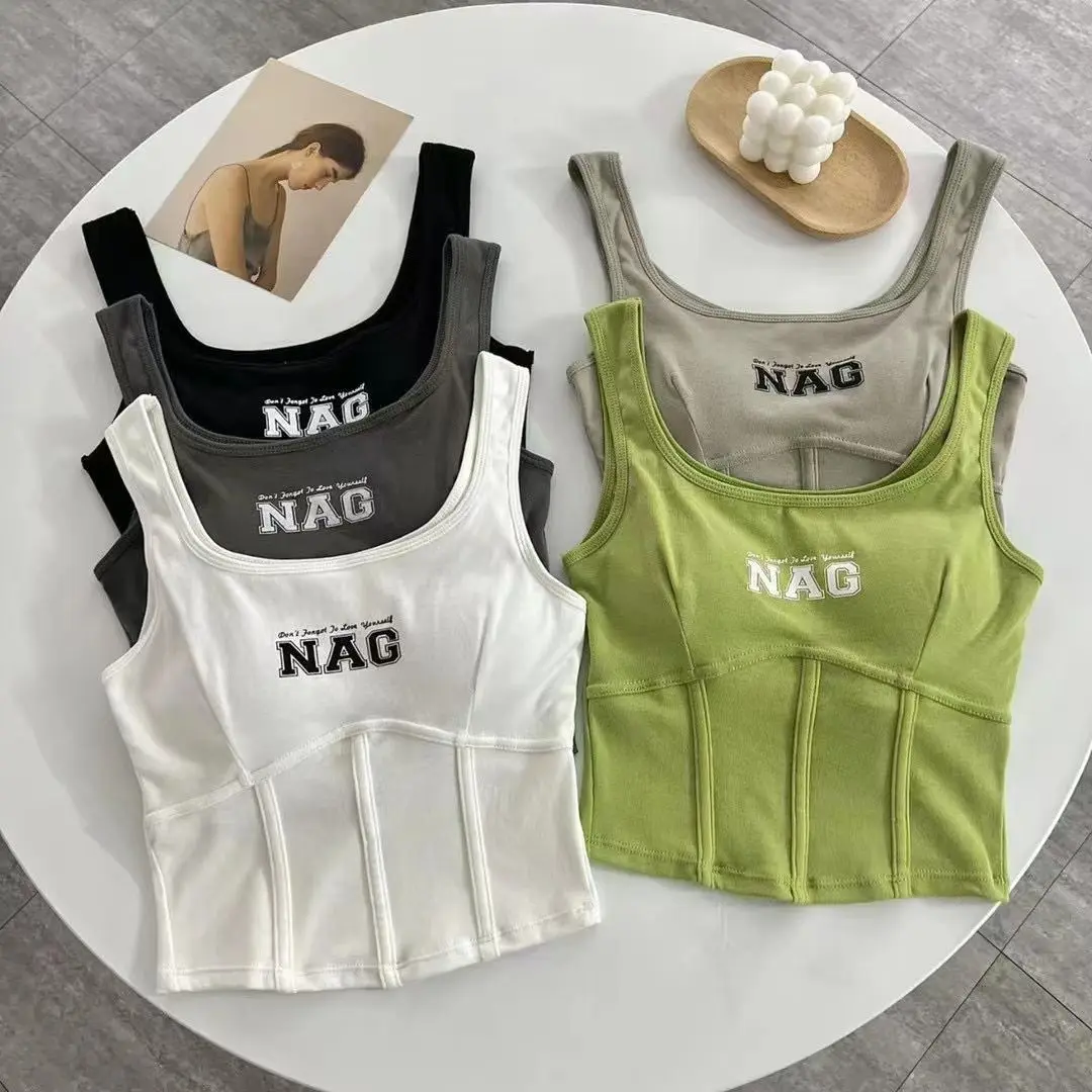 Printing Women Tank Tops With Bra Pad Y2K Crop Tops Backless Knitting Sports Tops For Women Summer Casual Camis
Printing Women Tank Tops With Bra Pad Y2K Crop Tops Backless Knitting Sports Tops For Women Summer Casual Camis