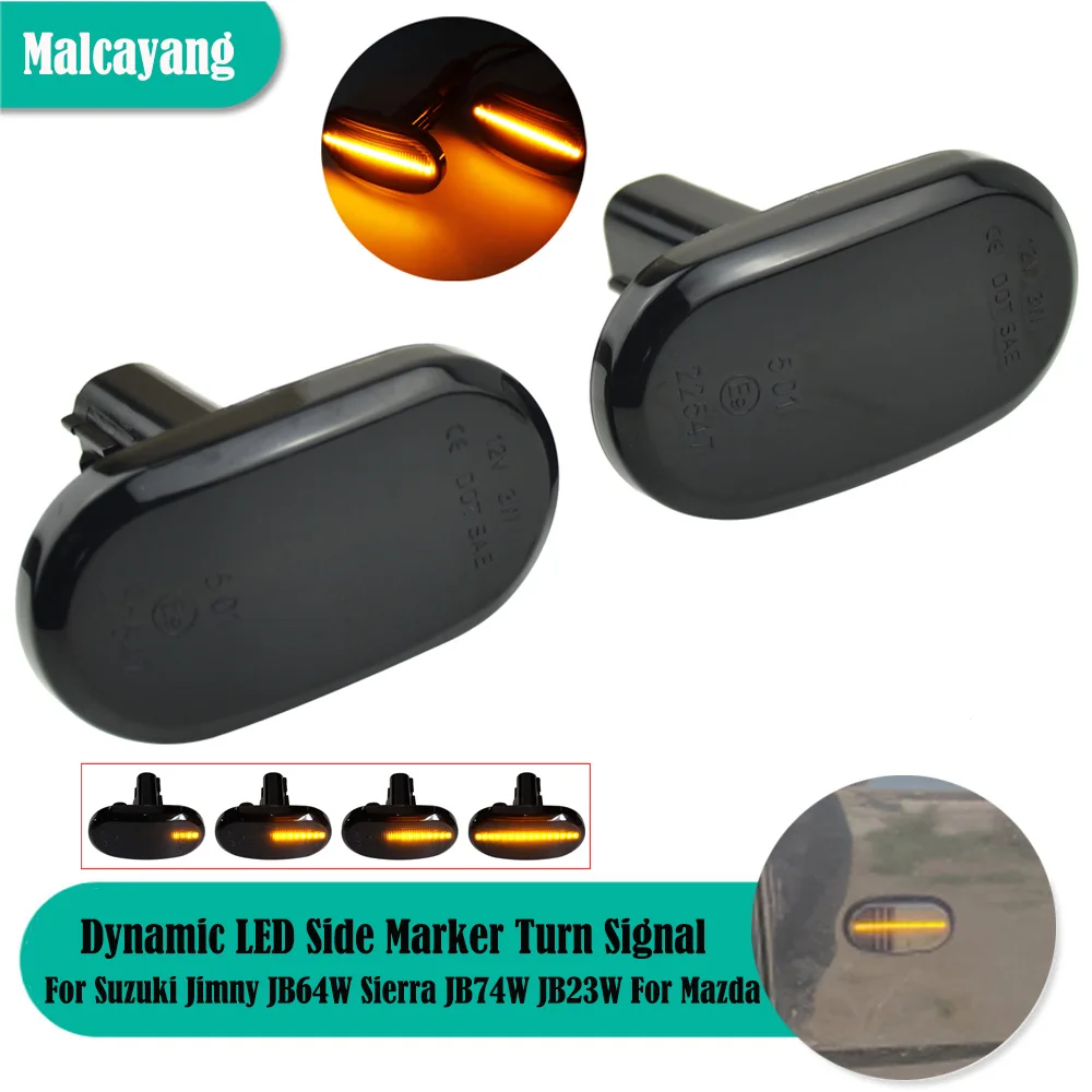 For SUZUKI JIMNY JB64W JB74 JB23 JB64 1999-2019 Car Styling LED Turn Signal Side Marker Dynamic Sequential Indicator Light
For SUZUKI JIMNY JB64W JB74 JB23 JB64 1999-2019 Car Styling LED Turn Signal Side Marker Dynamic Sequential Indicator Light