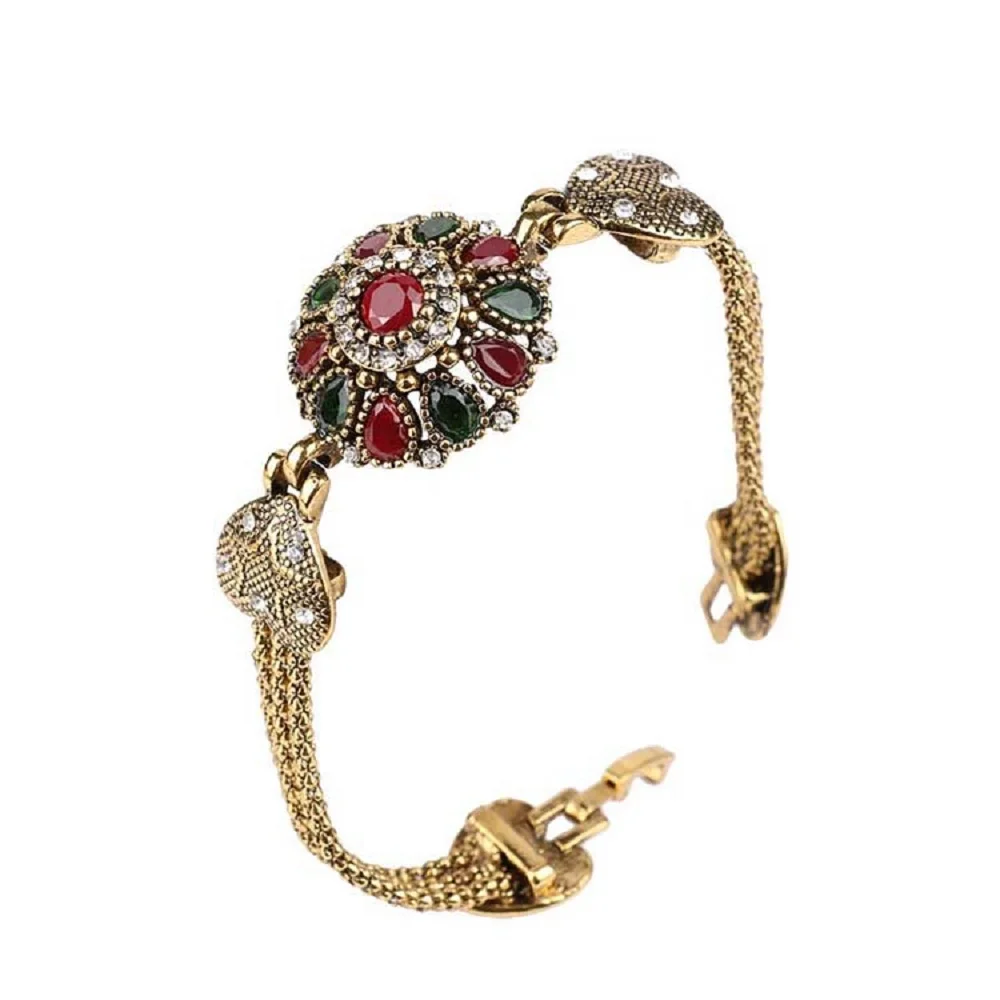 European And American Retro Style Flower Snake Bracelet Chain Set Resin Rhinestone Elegant Ladies Fashion Jewelry
European And American Retro Style Flower Snake Bracelet Chain Set Resin Rhinestone Elegant Ladies Fashion Jewelry