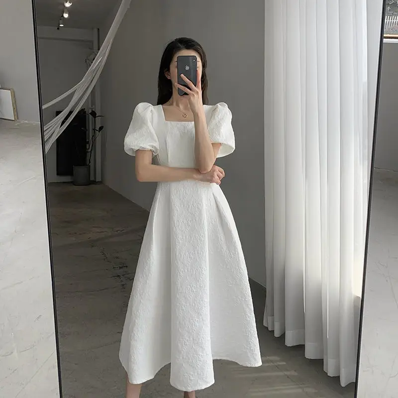 HOUZHOU Elegant White Long Dresses Women Vintage Simple Corset Korean Fashion Puff Sleeve Black Luxury Party Dress Aesthetic
HOUZHOU Elegant White Long Dresses Women Vintage Simple Corset Korean Fashion Puff Sleeve Black Luxury Party Dress Aesthetic
