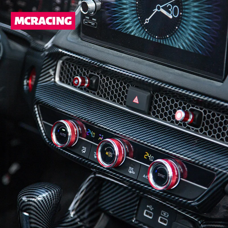 7pcs For Honda Civic 11th 2022 AC Air Conditioning Sound Knob Cover Aluminum Alloy Button Ring Trim Interior Accessories
7pcs For Honda Civic 11th 2022 AC Air Conditioning Sound Knob Cover Aluminum Alloy Button Ring Trim Interior Accessories
